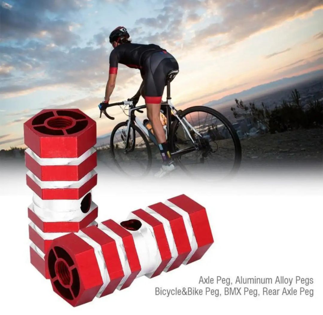 Rear Axle Footrest For Bicycle/Bicycle rear pedal MTB Bike Foot Pegs Bicycle Pedals Front Rear Axle Foot Pegs Footrest Lever Cylinder Rocket Bike Accessorie