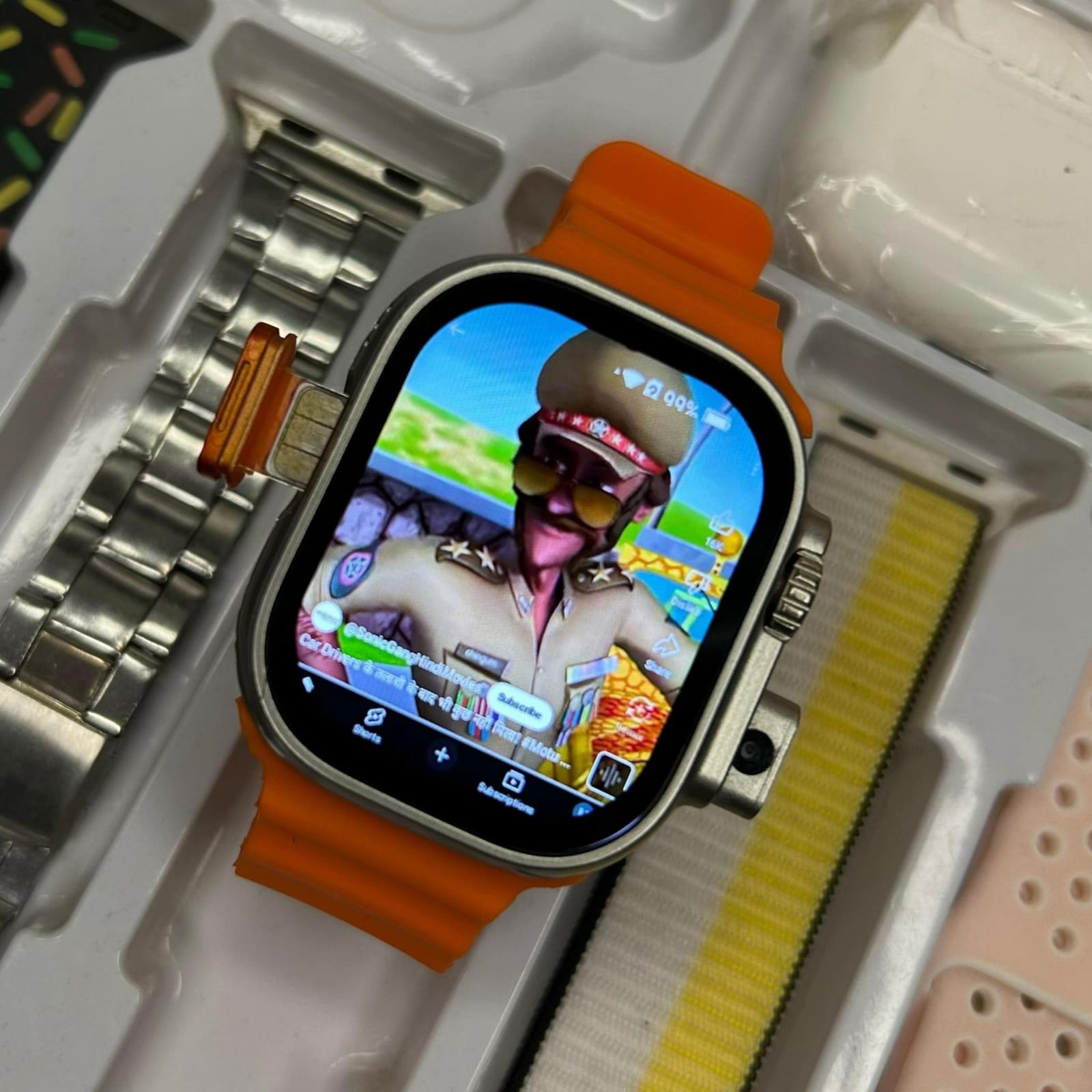 TEZEAL TC44 SM Watch - Smartwatch with SM Card Support, Fitness Tracking & Call Functionality"