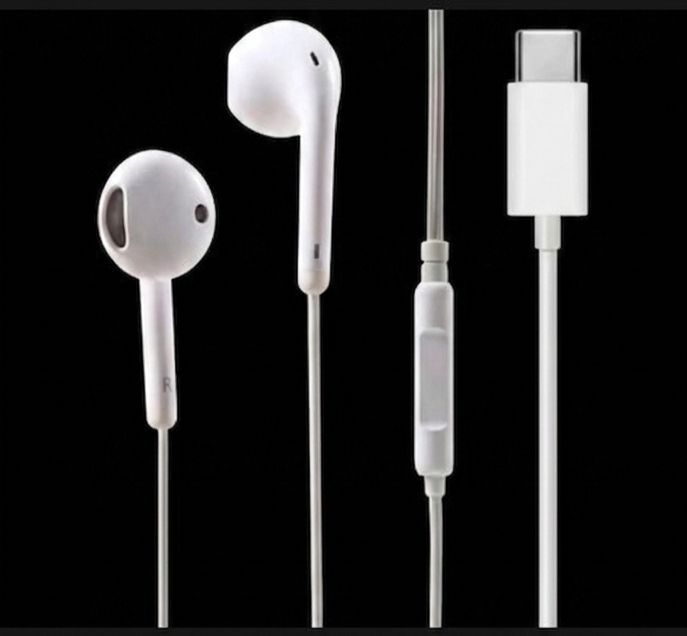 Type-C Wired Stereo Earphones with Microphone | In-Ear Handsfree | HD Sound | Volume Control | USB-C Compatible