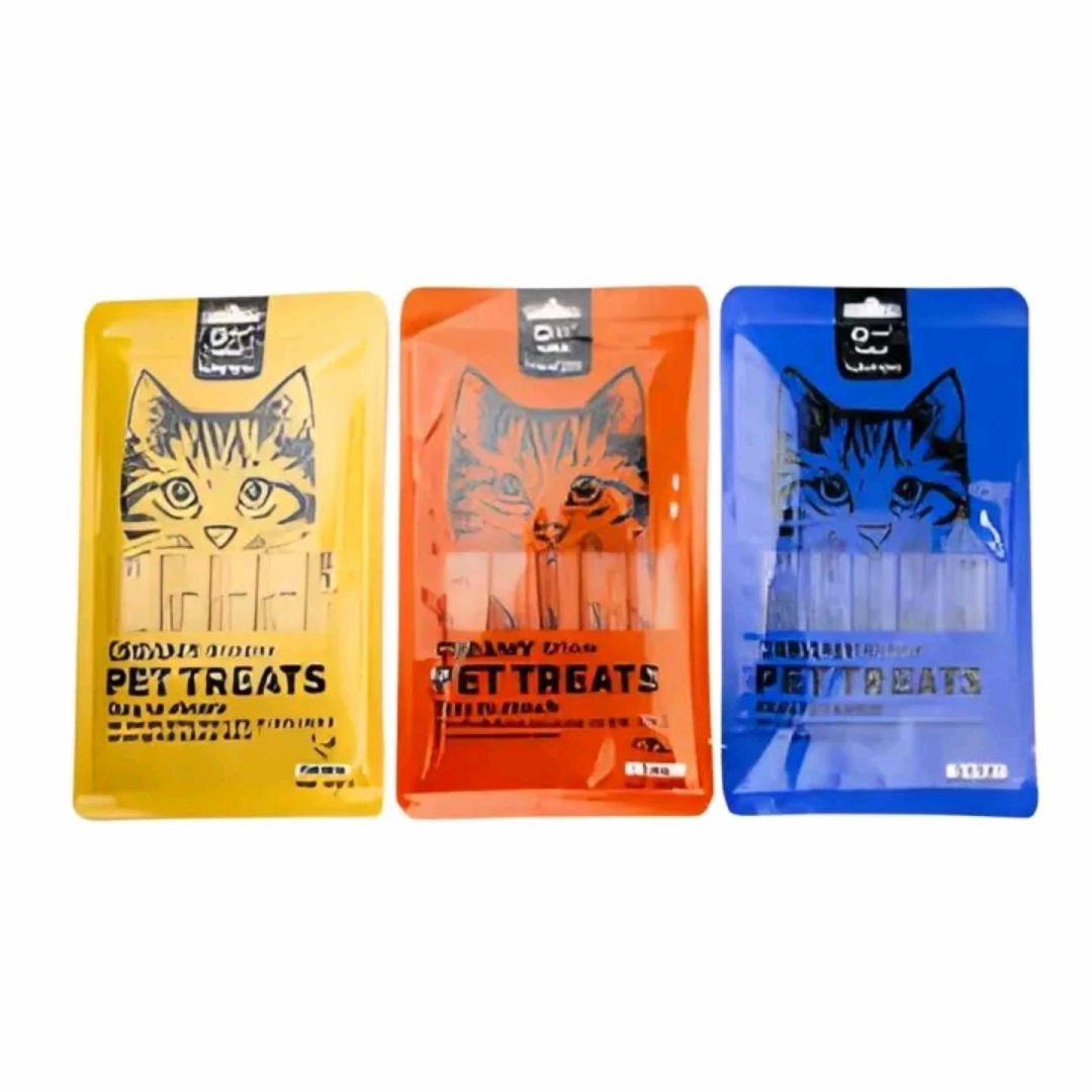 Haisenpet Cat Creamy Treats 5x15g | Lickable Cat Snack | Chicken, Salmon & Tuna Flavours | High Protein Cat Treat