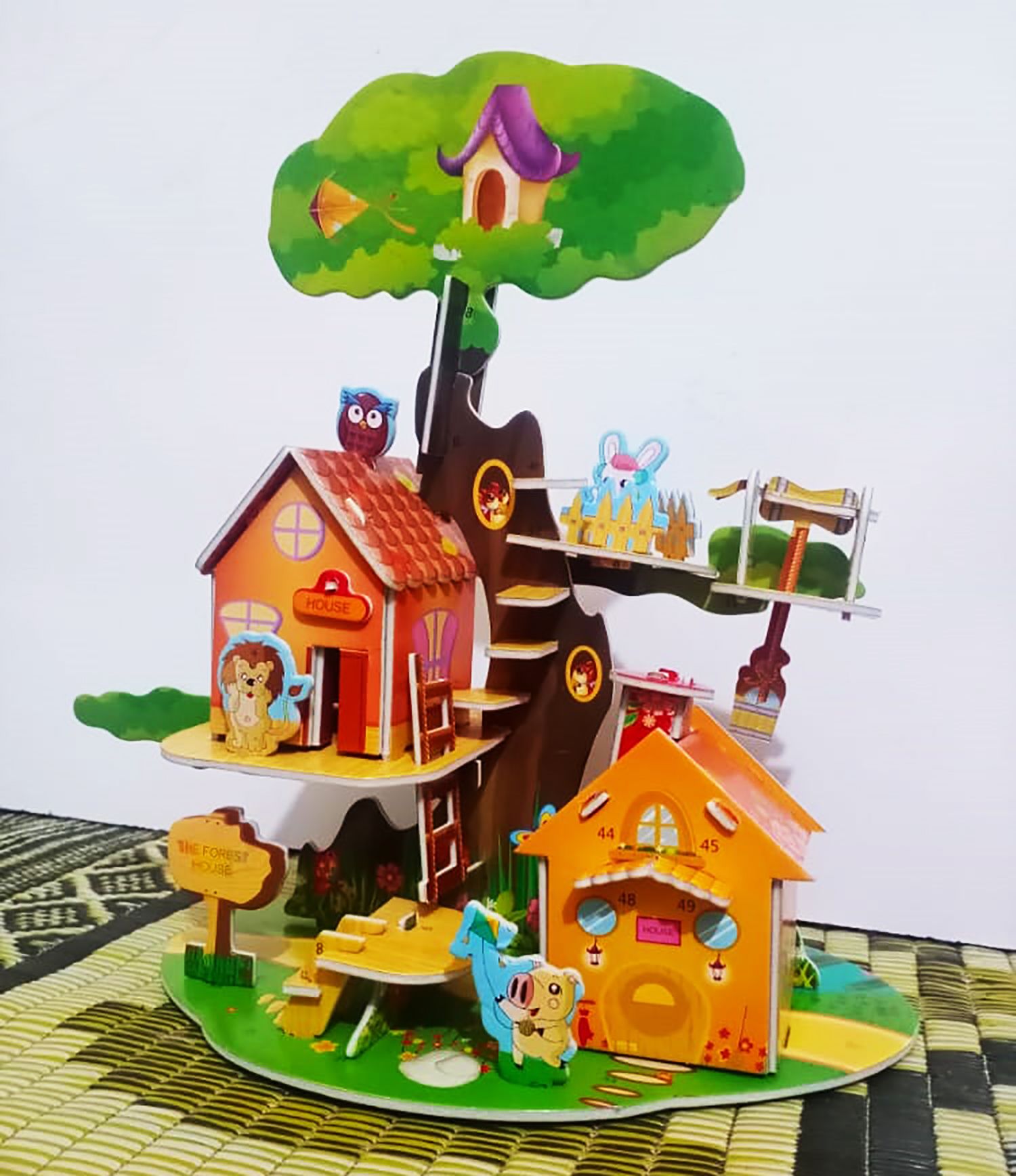 3D Educational Puzzle Toy- | Cardboard Diy Jigsaw Puzzle | Model Building Kit | Best Learning Paper Craft House Series