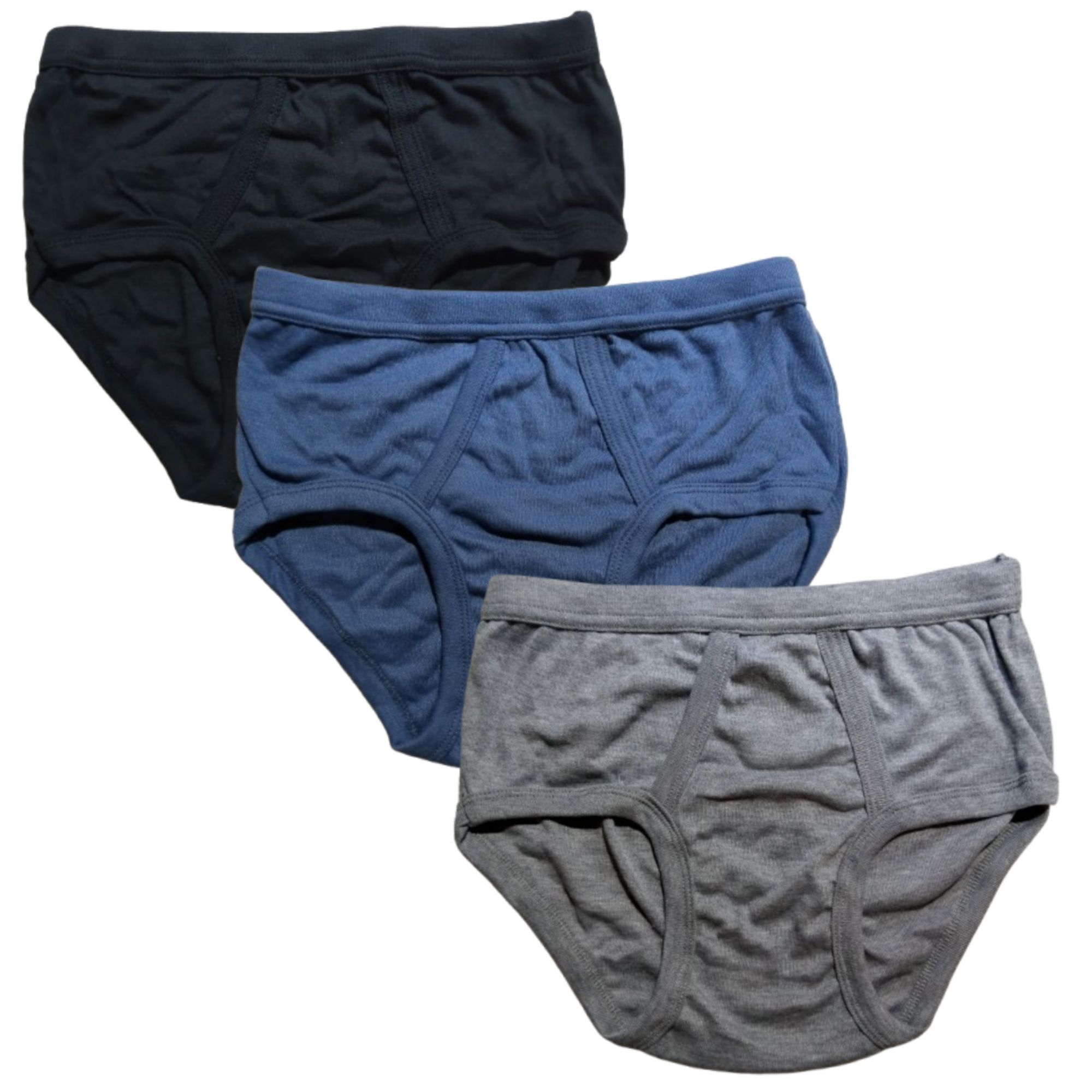 3 Pcs Men's Soft Cotton Brief Multicolor - Underwear For Men - Soft And Stretchable