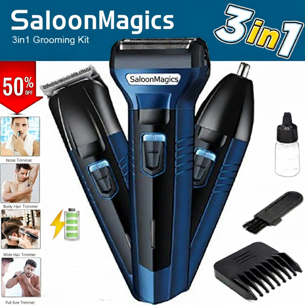 Shaving Machine 3 In 1 Rechargeable Hair Clipper Shaver beard Styling Trimmer Hair Removal machine for men