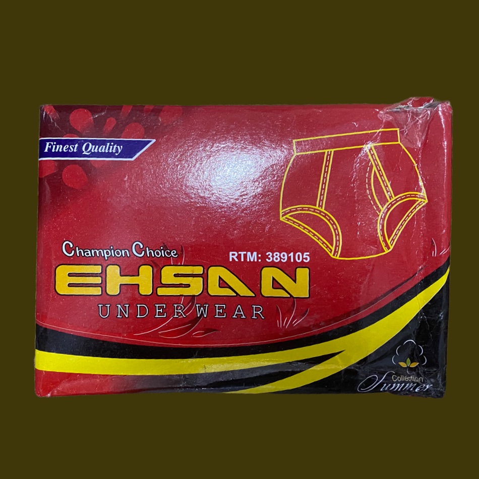Mens Briefs - Soft Pure Cotton Underwear For Mens - Ehsan Brand High Quality - Pack Of 3