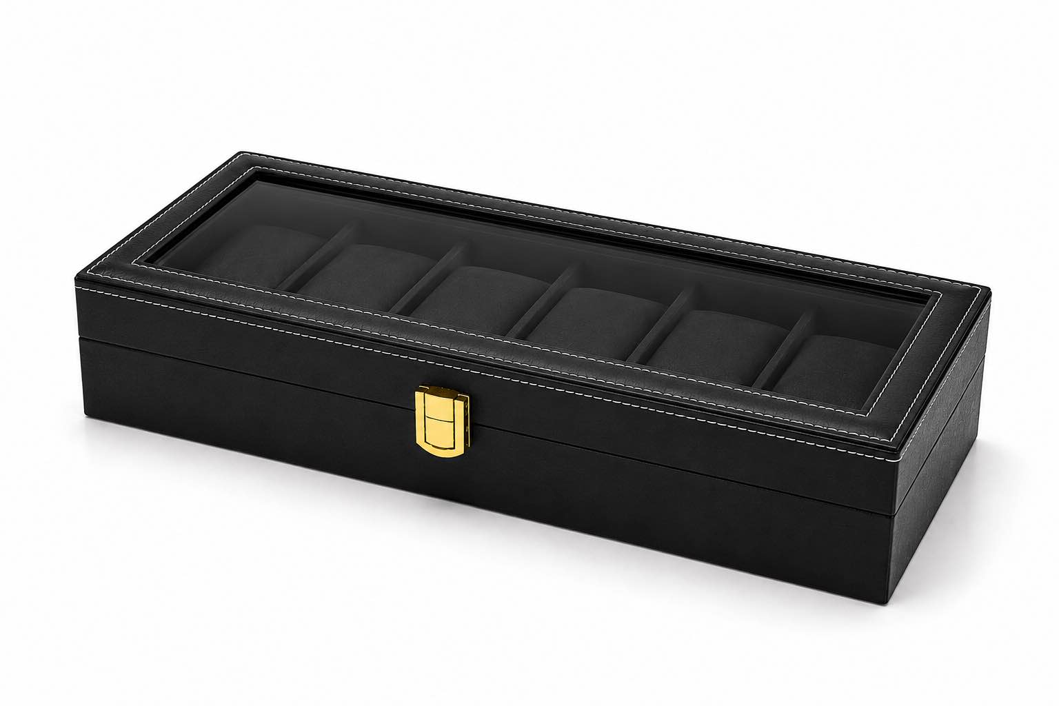 6 Grids Watch Box PU Leather Watch Case Holder Organizer Storage Box for Watches Display Best Gift Sams traders wholesale