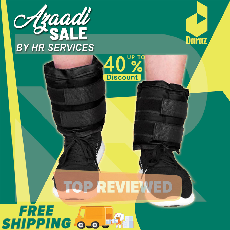 ANKLE WEIGHTS 2 KG x 2 KG = 4 KG, Pair Weight Bearing Ankle wrist Strap Leg Strength Resistance Bands for Speed Training Running Exercise Workout Fitness Band
