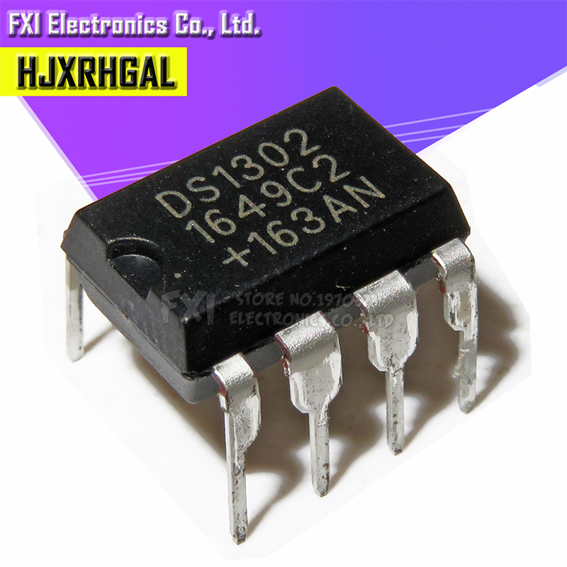 10-Pack DS1302 / DS1302N Real-Time Clock (RTC) IC Chips - DIP-8 Package