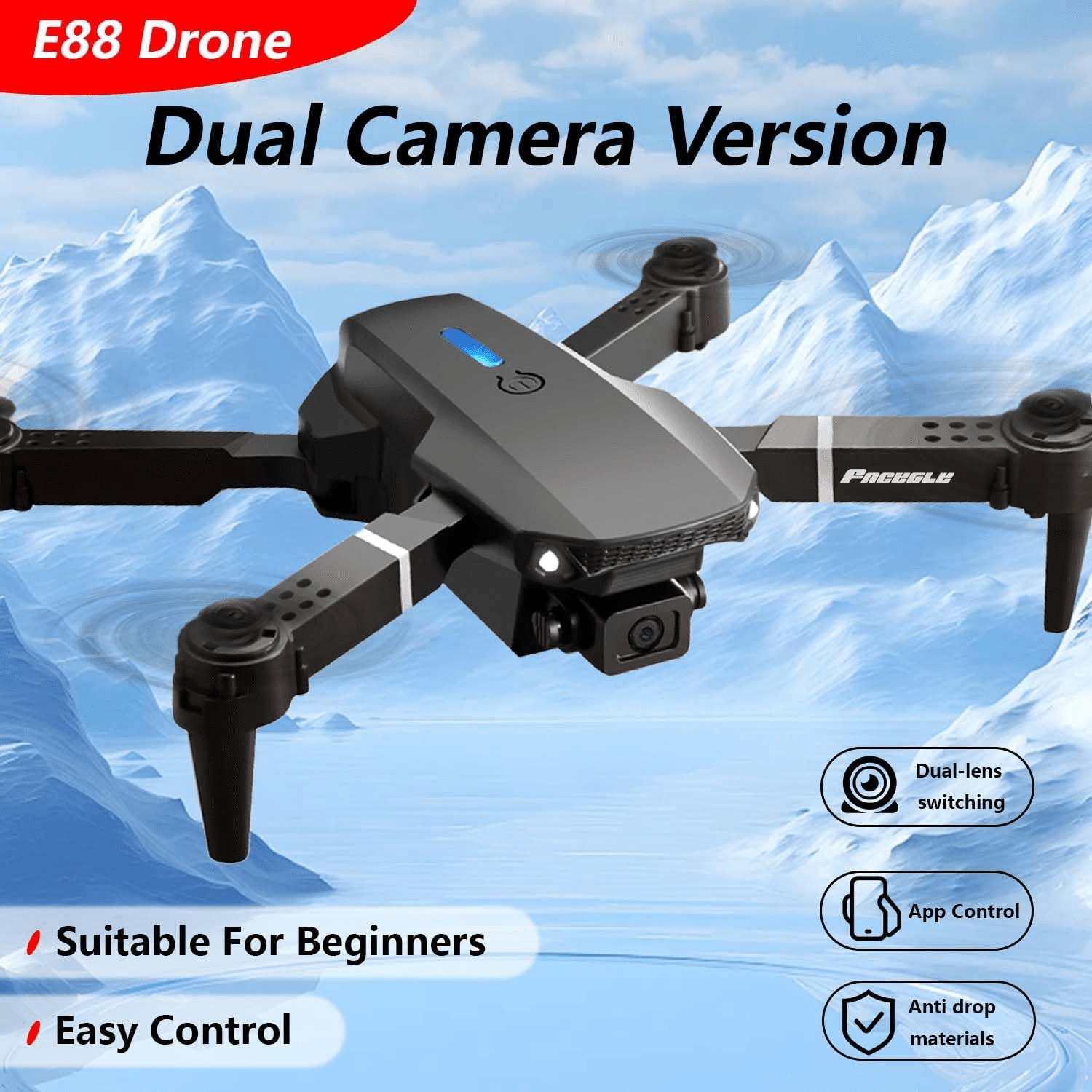 E88Pro High Quality Camera Drone With Vanguard Protection And With Fully Stability Tested Drone With New Features And Design
