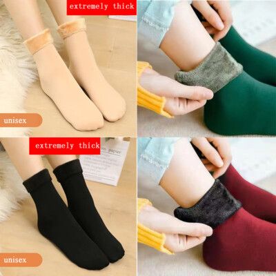 Unisex Winter Warm Thicken Thermal Socks Wool Cashmere Snow Seamless Sock Velvet Soft Boots Floor Sleeping Socks