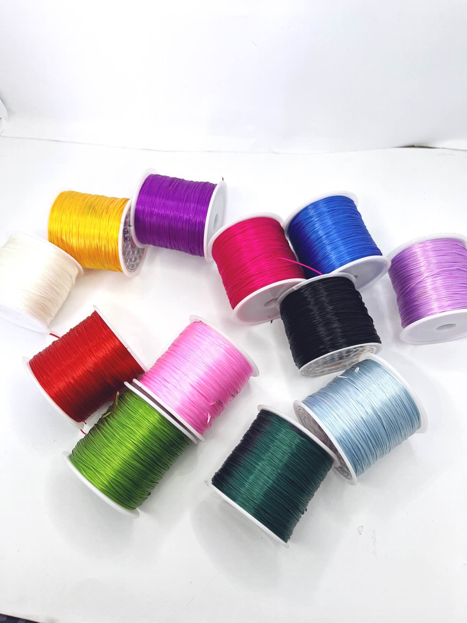 Stretchable Thread For Jewlery Making Nylon Thread For Bracelet Making Elastic String For Beading Jewelry Cord, Elastic Bracelet Rope Crystal Beading Cords  High-Quality Crystal Bead String / 5 yard (5 gazh).