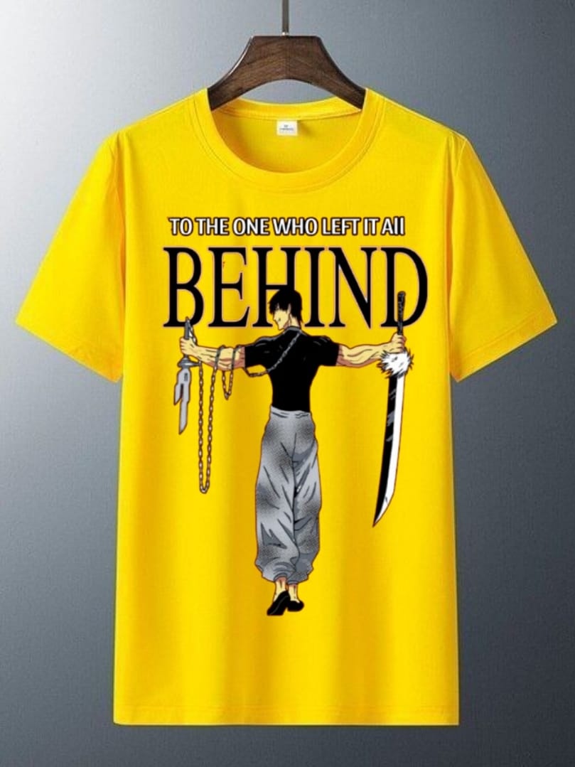 Toji Fushiguro Anime Printed Cotton Half Sleeves O Neck Tshirt  For Men & Boys