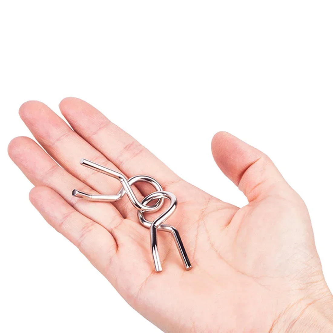 Fun Metal Chinese Ring Puzzle Intelligent Brain Teaser IQ Logic Game for Children Adult Family Entertainment Educational Toy