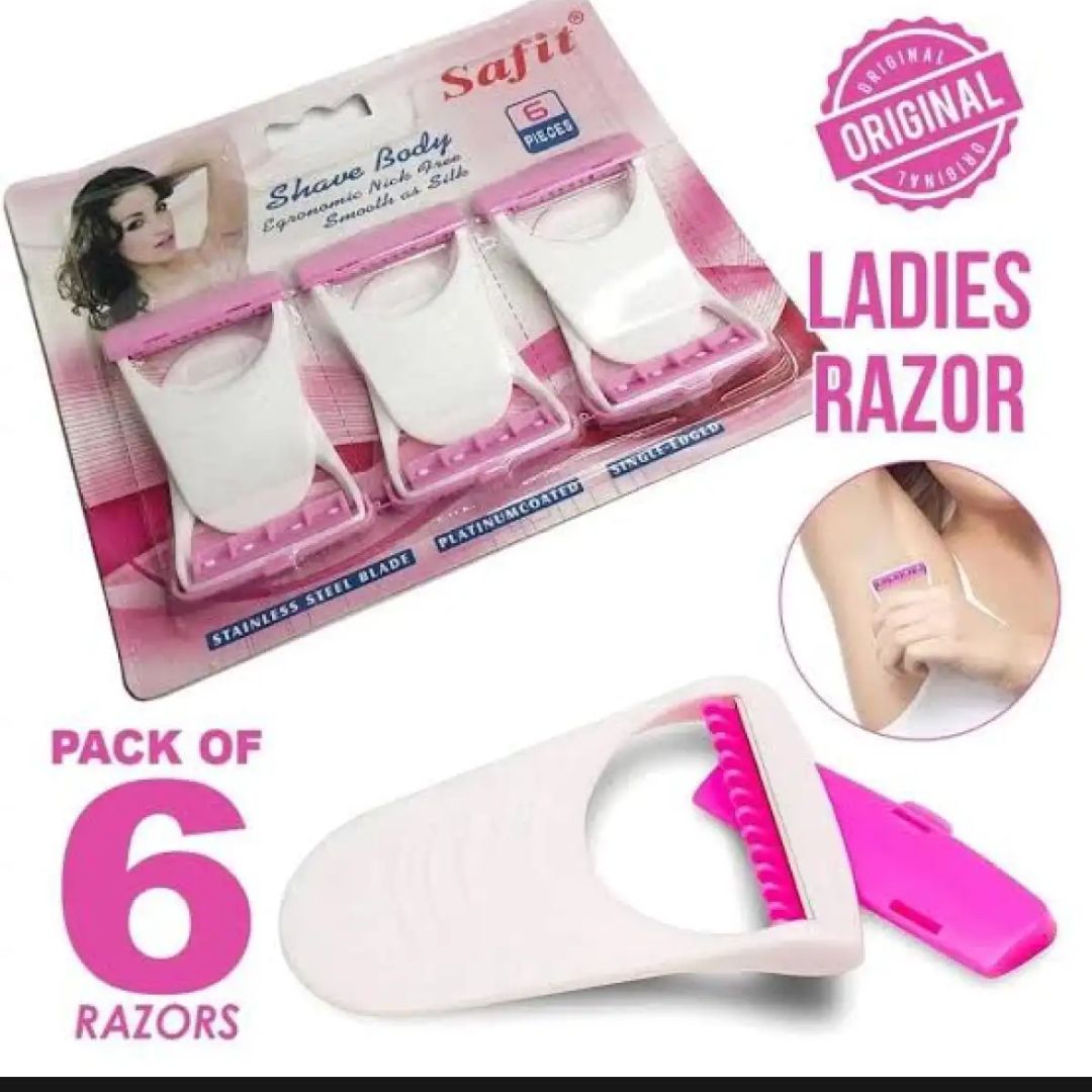 Pack of 6 Ladies safety Razor women shave body Razor  Disposable Razor Girl best hair remover razor soft  blades body hair remover for women