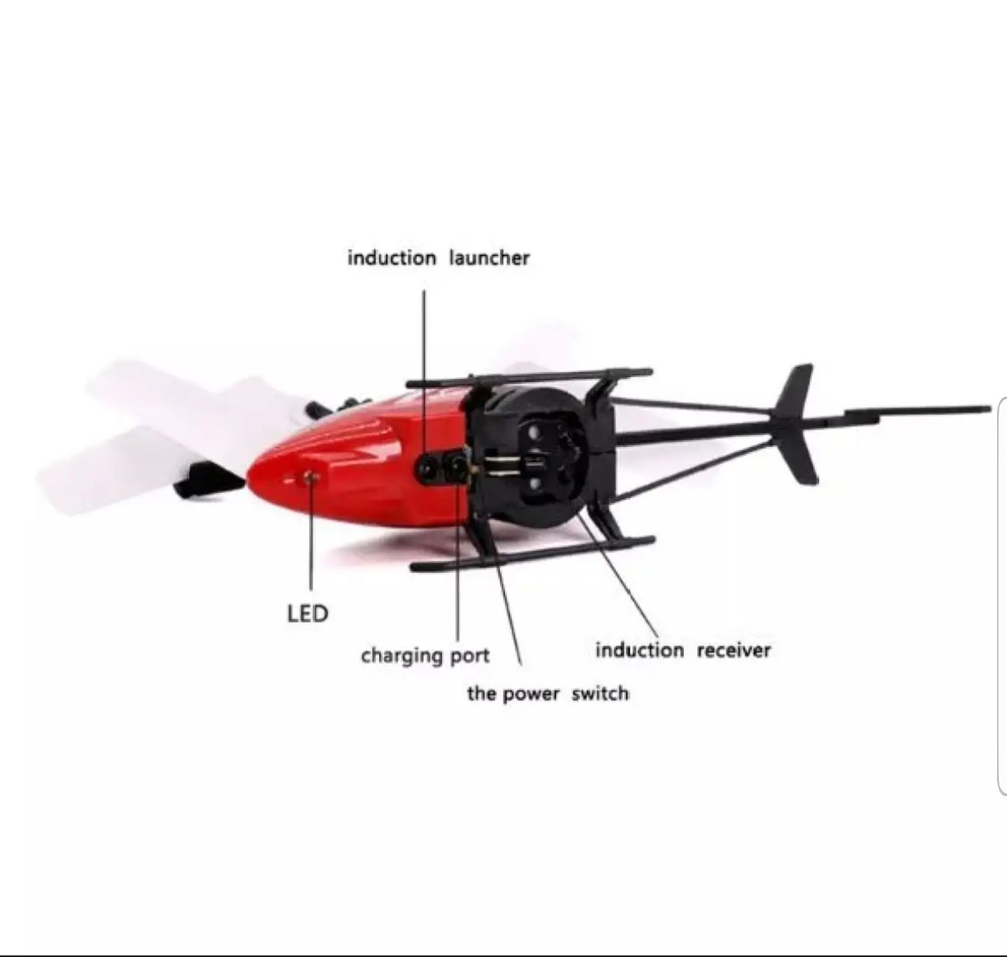 Remote control Helicopter-Dual Mode Control Flight With Induction Flight