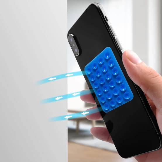 Suction Pad Phone Holder Rubber Phone Case Multifunction Mobile Double-Sided Mobile Phone Fixed Pad For Mobile Black Octobuddy price in Pakistan