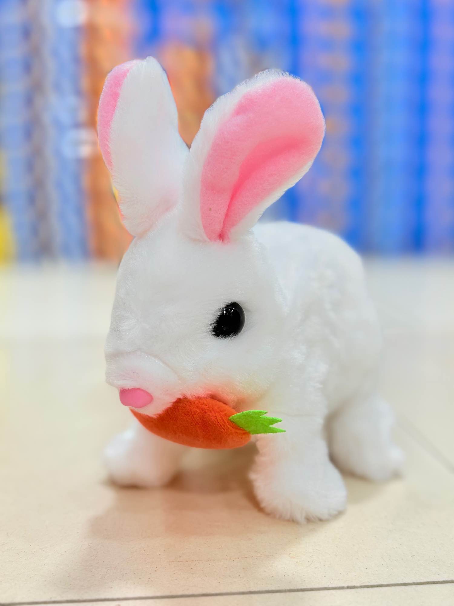 Electronic Plush Rabbit Toy Robot Bunny Walking Jumping Running Animal Shake Ears Cute Electric Pet for Kids Birthday Gifts