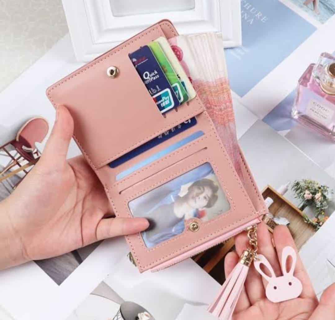 Forever Young Mini Double Heart Wallet For Ladies