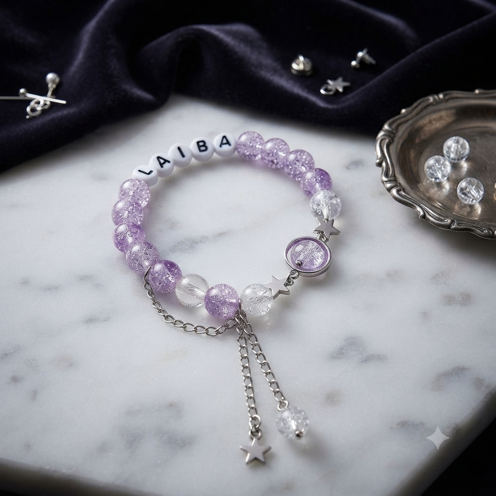 Luxury Handcrafted princess star charms Bracelet,Elegant Minimalist Jewelry for Women & Girls,Aesthetic korean Jewelry,Party Wear Bracelet,Charm Bracelet,Handcrafted adjustable Bracelet for Girls,Galaxy Bracelet,Trending Accessories,Gift for minimalists,