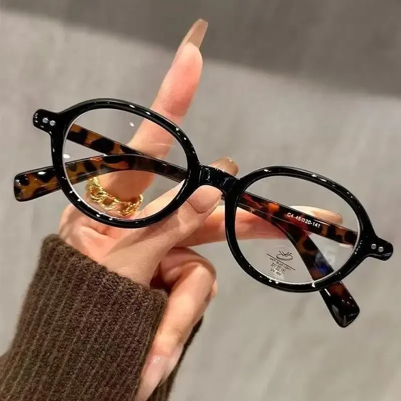 Trendy Small Oval Reading Glasses Men Women Ultralight Far Sight Eyeglasses Unisex Fashion Presbyopia Prescriptions