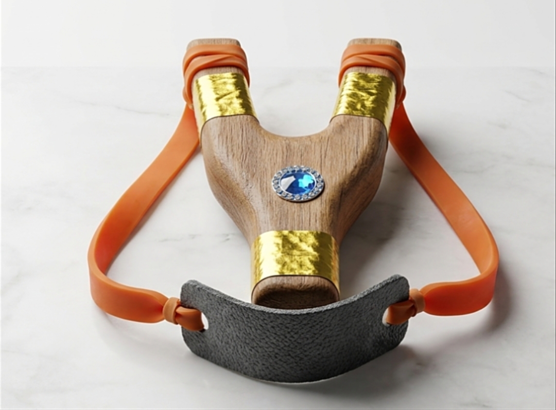 Premium Wooden with Heavy-Duty Rubber Band – High Pressure & Comfort Grip Gulel Ghulel