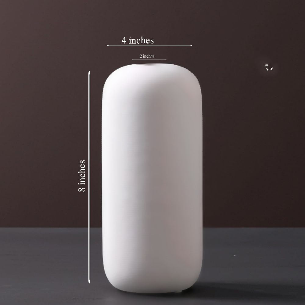 Set of 3 Handmade Ceramic & Gypsum Vases – Modern Matte Finish | Interior Home Décor