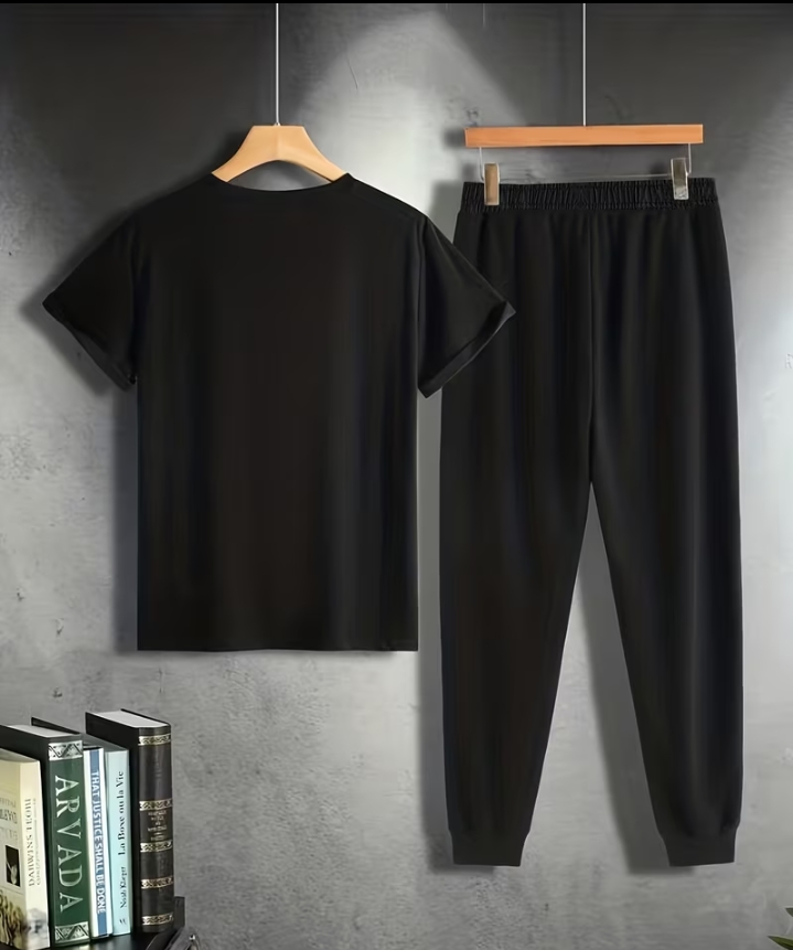 NEW ARRIVAL 2 PC PRINTED SUMMER TRACKSUIT FOR MEN _ SOFT AND COMFORTABLE FABRIC SUMMER TRACKSUIT FOR MEN _TRACKSUIT FOR MEN_ PREMIUM T SHIRT AND TROUSER SET PRINTED SUMMER TRACKSUIT FOR MEN_TRACKSUIT FOR BOYS