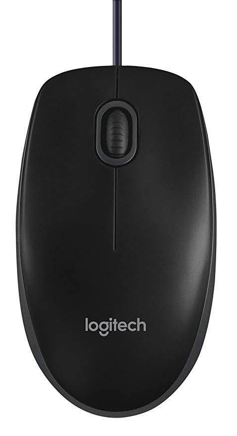 Logitech B100 USB Mouse Original | Wired Optical Mouse | Laptop PC Computer Mouse | Plug & Play