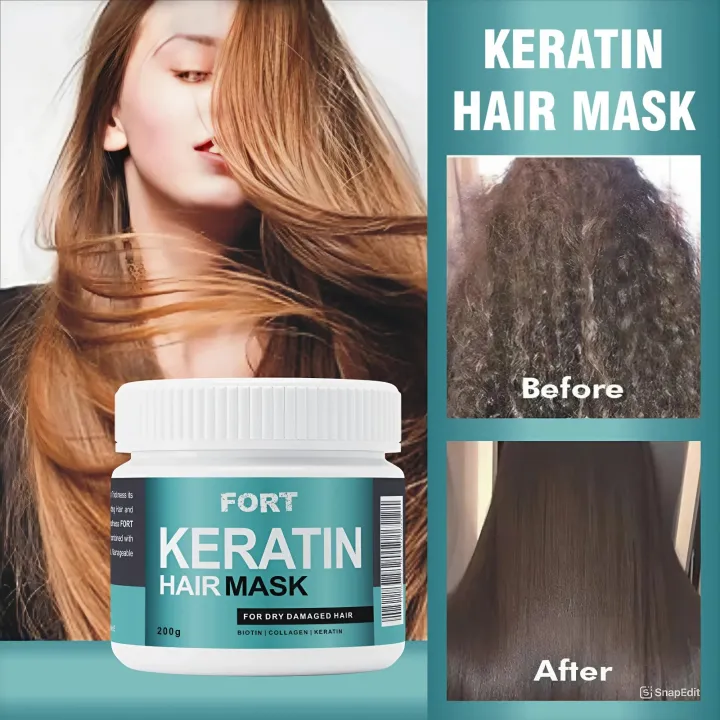 FORT Keratin Hair Care Balance Hair Mask And Treatment for Healthy Scalp 200ml
