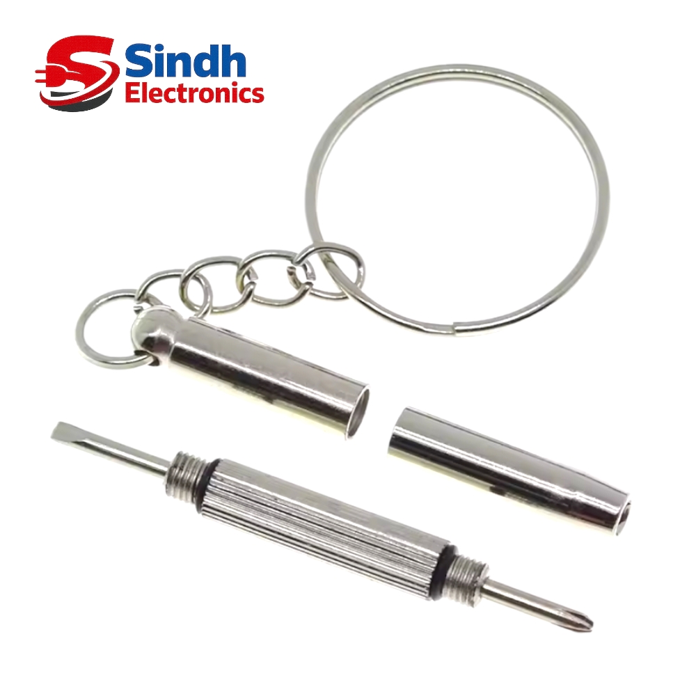 Mini 3-In-1 Screwdriver Key chain Metal Tool Set For Repair Glasses Mobile Watch