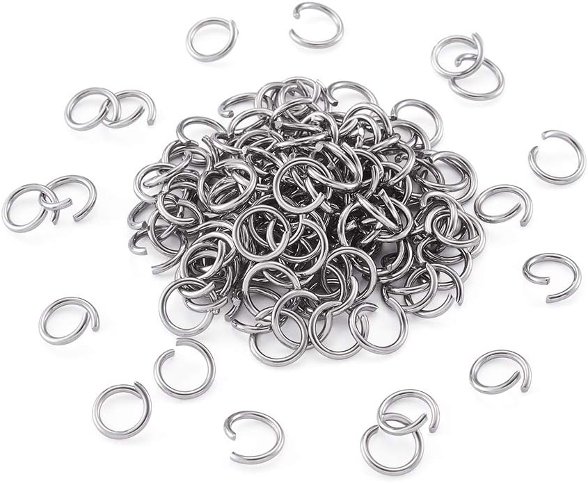 Jump Rings, 500 Pieces Golden Double Loop Round Split Rings Small Key Chain Hoops for Key Charms Jewelry Making, 6mm
