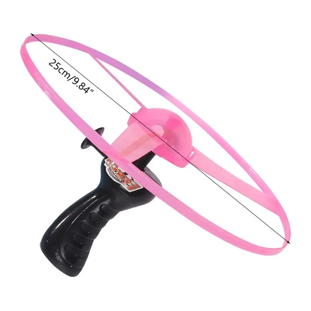 Kids Luminous Flying Disc Propeller Toys LED Lighting Pull String Flying UFO Toy Spinning Top Outdoor Game Sports Toy  hot