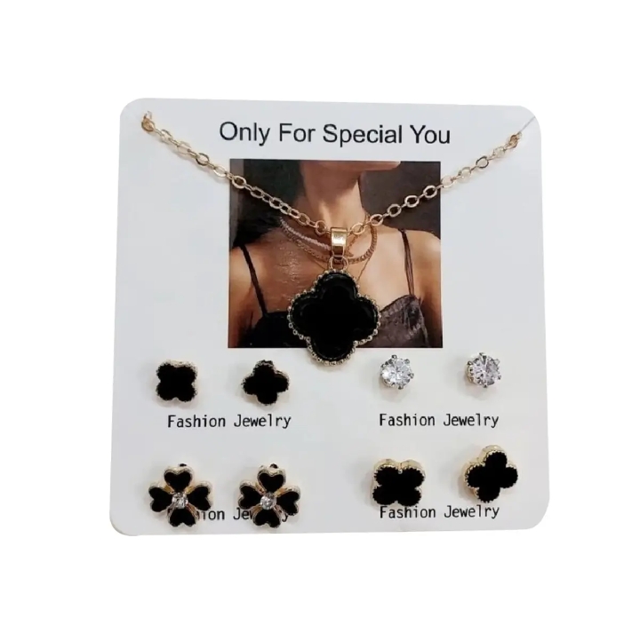 Pack of four earrings for girls and women.And one beautiful Necklace. All in one pack. Earrings For Girl's.Necklace for girls