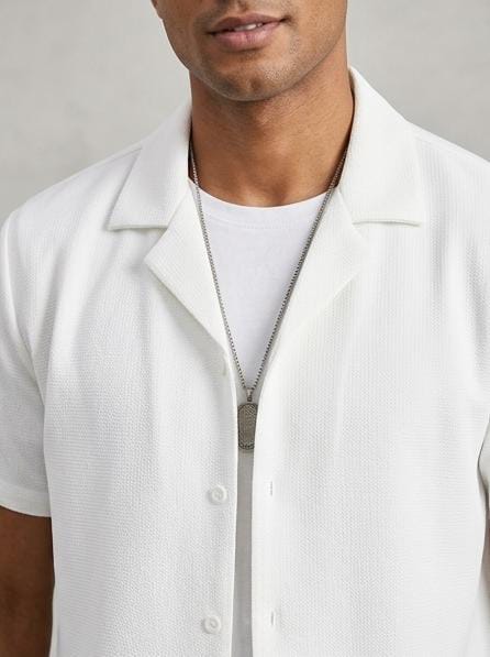 Urban Sophistication: Men's All-Black Cuban Collar Set