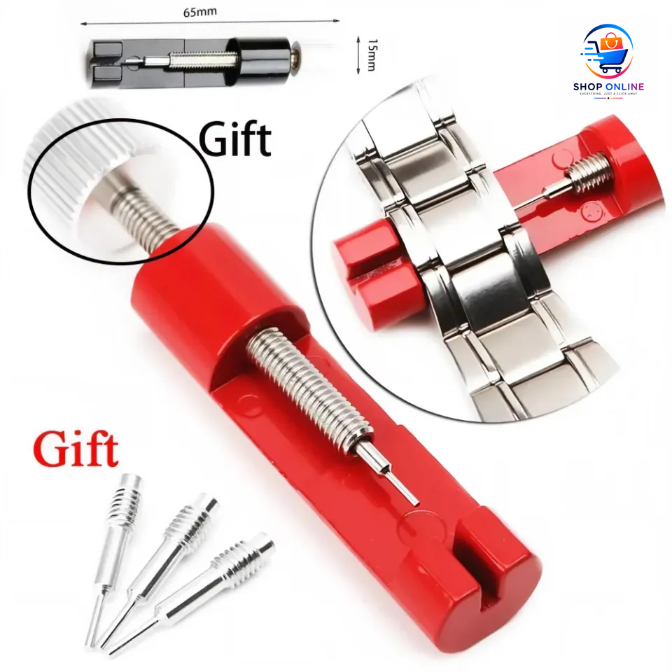 Watch Link Remover Tool | Watch Strap Adjuster | Metal Watch Band Link Remover Kit | Bracelet Pin Removal Tool | Watch Band Resizer | Watch Repair Tool Kit | Wrist Watch Strap Sizing Tool | Link Pin Remover