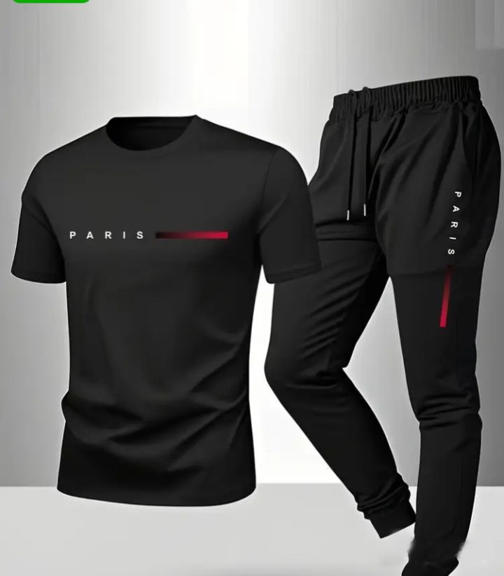 NEW TRENDY 🔥 D T F (STRONG & UNBREAKABLE REFLECTOR PRINTED) SUMMER TRACKSUIT FOR MEN _ SOFT AND COMFORTABLE FABRIC SUMMER TRACKSUIT FOR MEN - PREMIUM T SHIRT AND TROUSER SET PRINTED SUMMER TRACKSUIT FOR MEN_TRACKSUIT FOR BOYS. ( MULTIPLE COLORS)