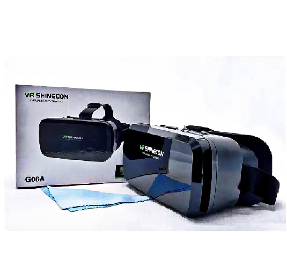 VR BOX  MOBILE Shinecon G06A New 3D Virtual Reality Gaming Glasses Headset for 4.5-7.0 Inch Smartphones VR Full-Screen Helmet with Adjustable Googles - high resolution lenses -ST