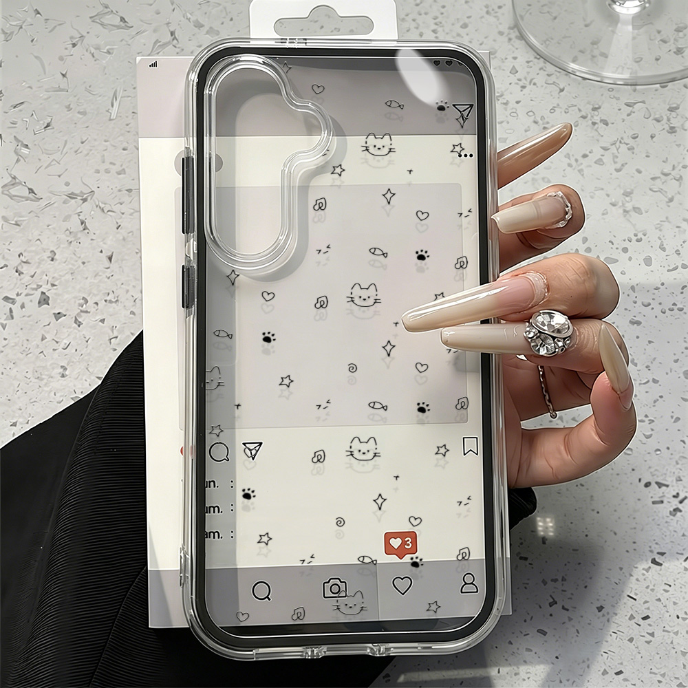For  A57 A56 5G Case 2IN1 Cute Cat Cover  S26 Ultra S25 S23 S22 S24 Plus A55 5G A37 A36 A35 A17 A53 A54 A34 Funda