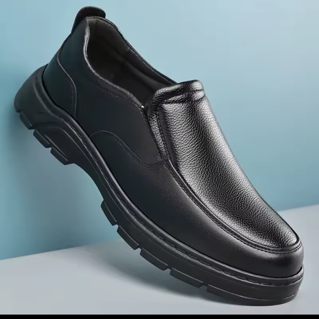 Men's Fashion Formal Slip On Loafers Leather Office Business Shoes Comfortable Lightweight Walking Dress Shoes for Daily Use