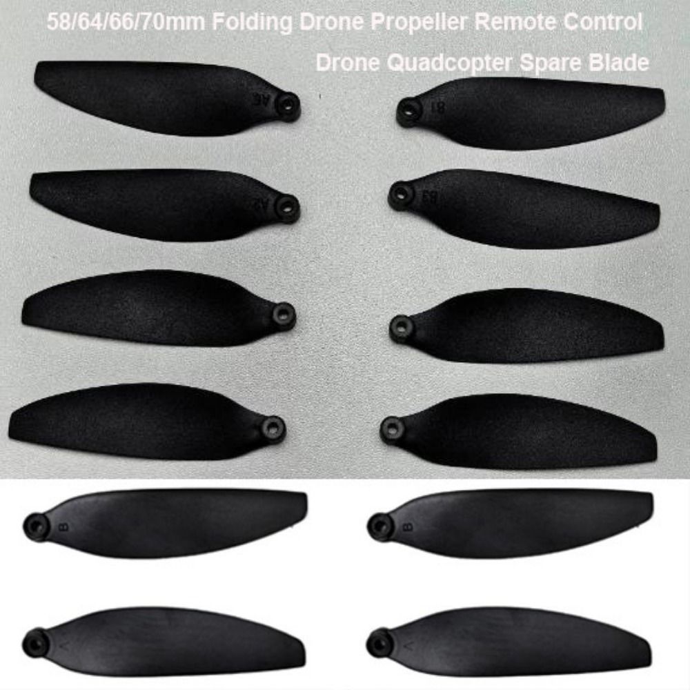 Universal Folding Propeller Plastic 58/64/66/70mm Quadcopter Spare Blade Black Coffee Remote Control Parts Blade Accessories