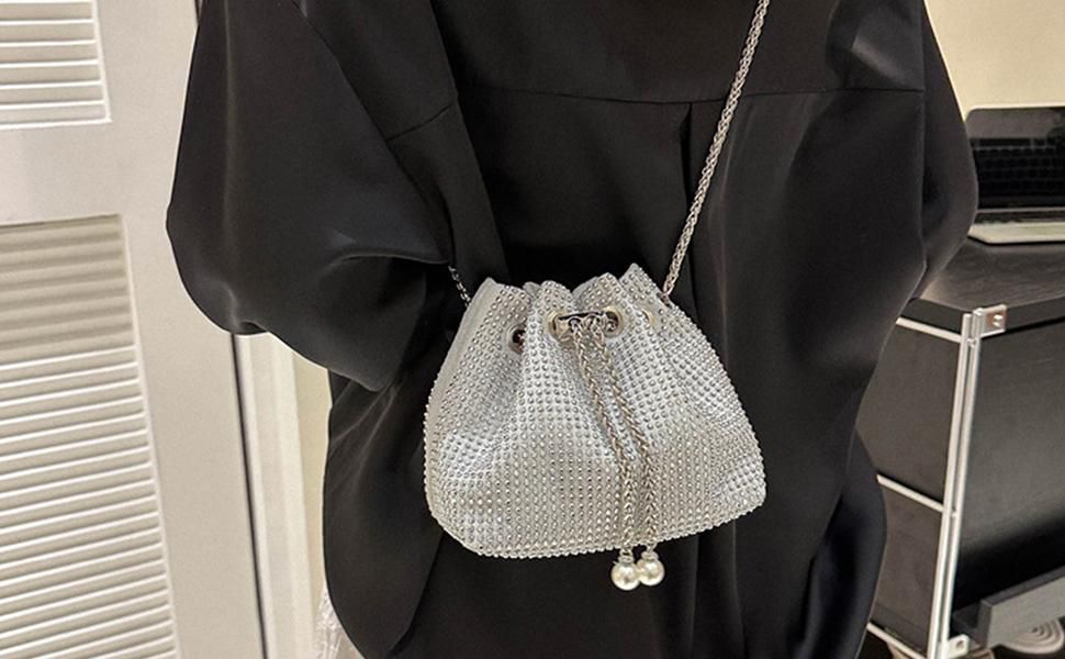 Potli Bag China, Stone Style Bag Imported With Long Chain
