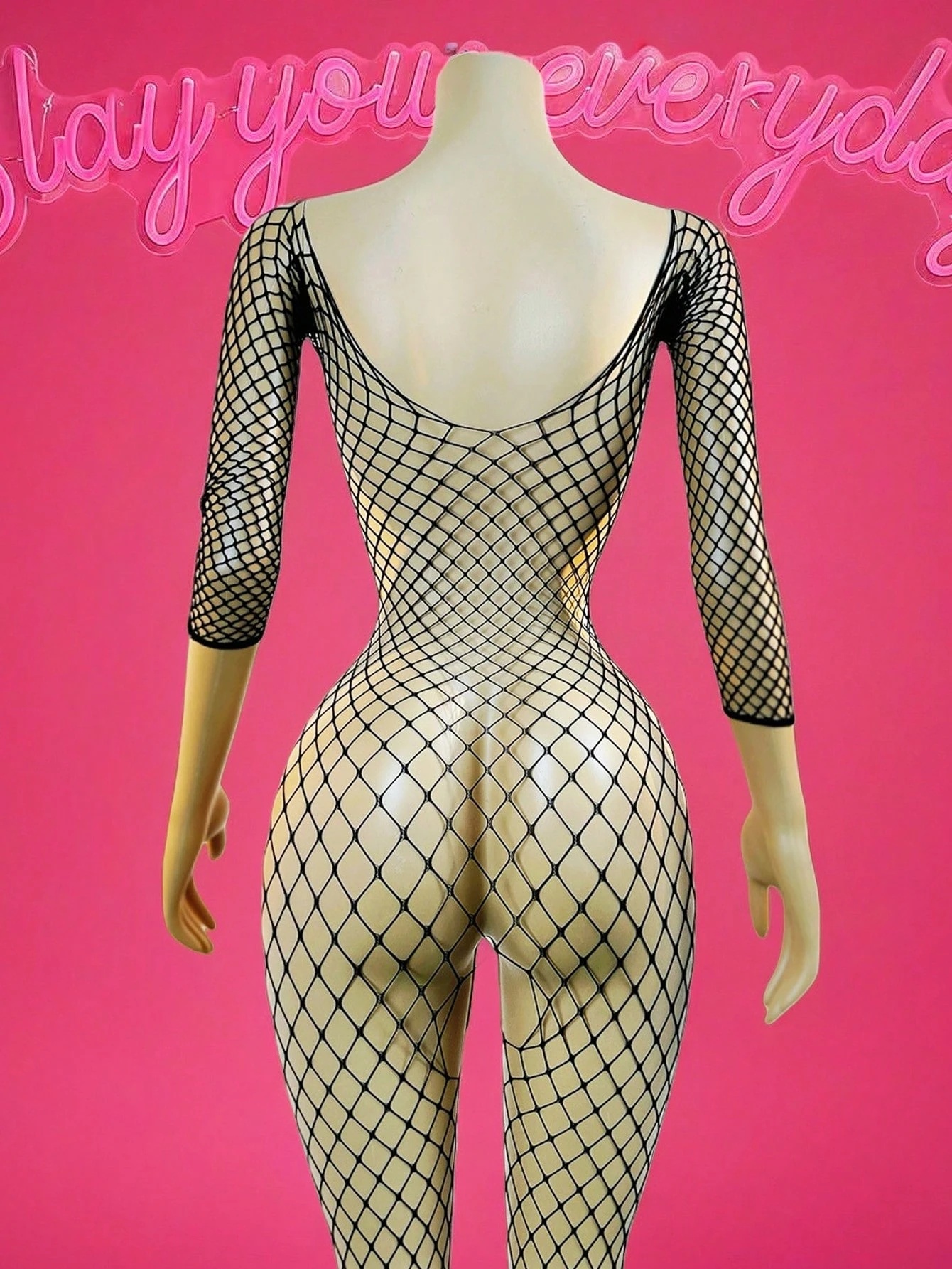 Open Crotch Bodystockings  Adult Female Black Women Fishnet Lingerie Underwear Transparent Bodysuit Catsuit Cosplay Costumes