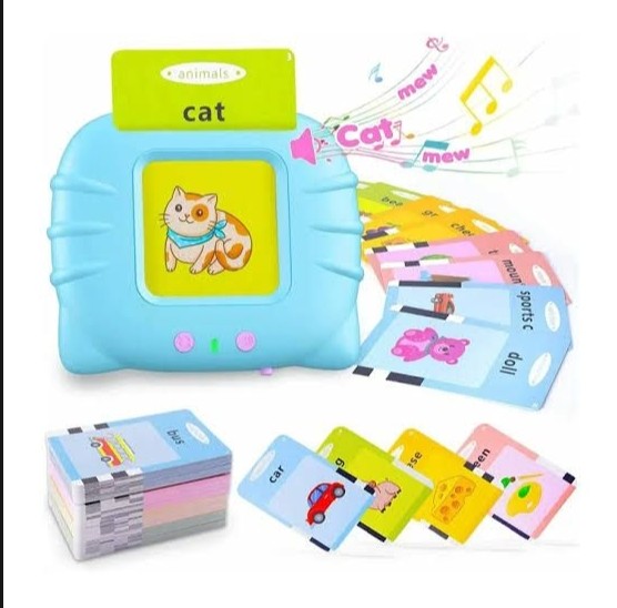 Talking Toy Flash Card for Kids 112 Card Early Language, 224 Words Education Learning Device Educational Toddlers Toys Reading Machinee Gift for Kids Ages 2-6