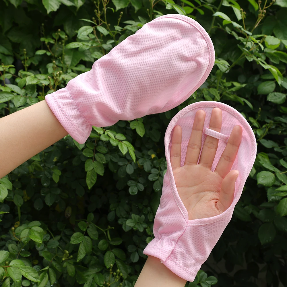 Summer Anti-sunburn Gloves Ice Outdoor Breathable Thin UV Protection Sunscreen Lady Cover Finger Gloves Cycling Sleeve Mitten