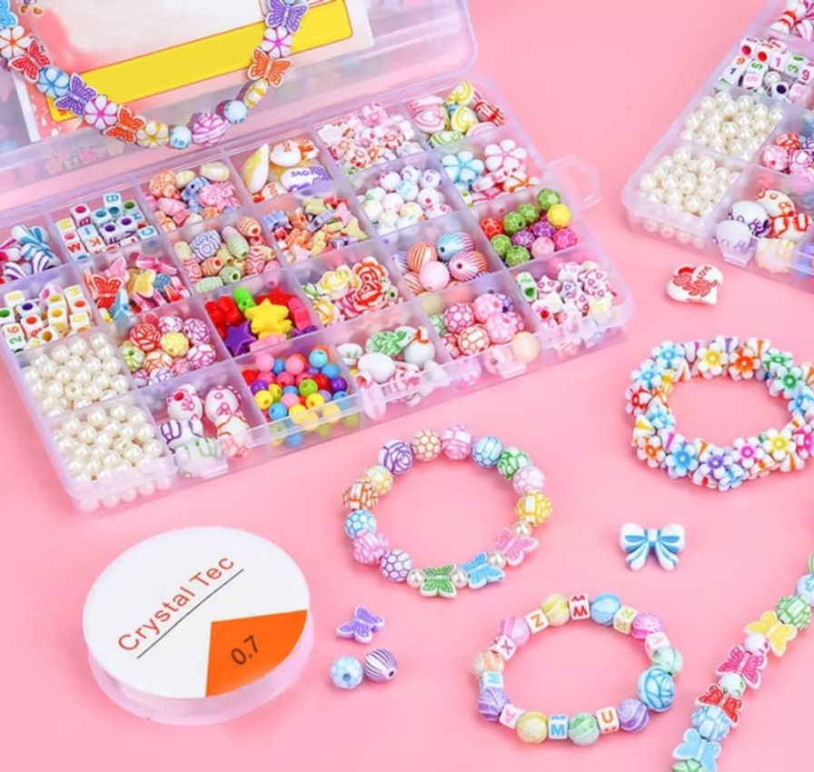 Beads Box for Making Jewelry bracelets with asseccories Beads set for Jewelry bracelets Making Accessories DIY Bracelets Necklace Earring Craft Kits