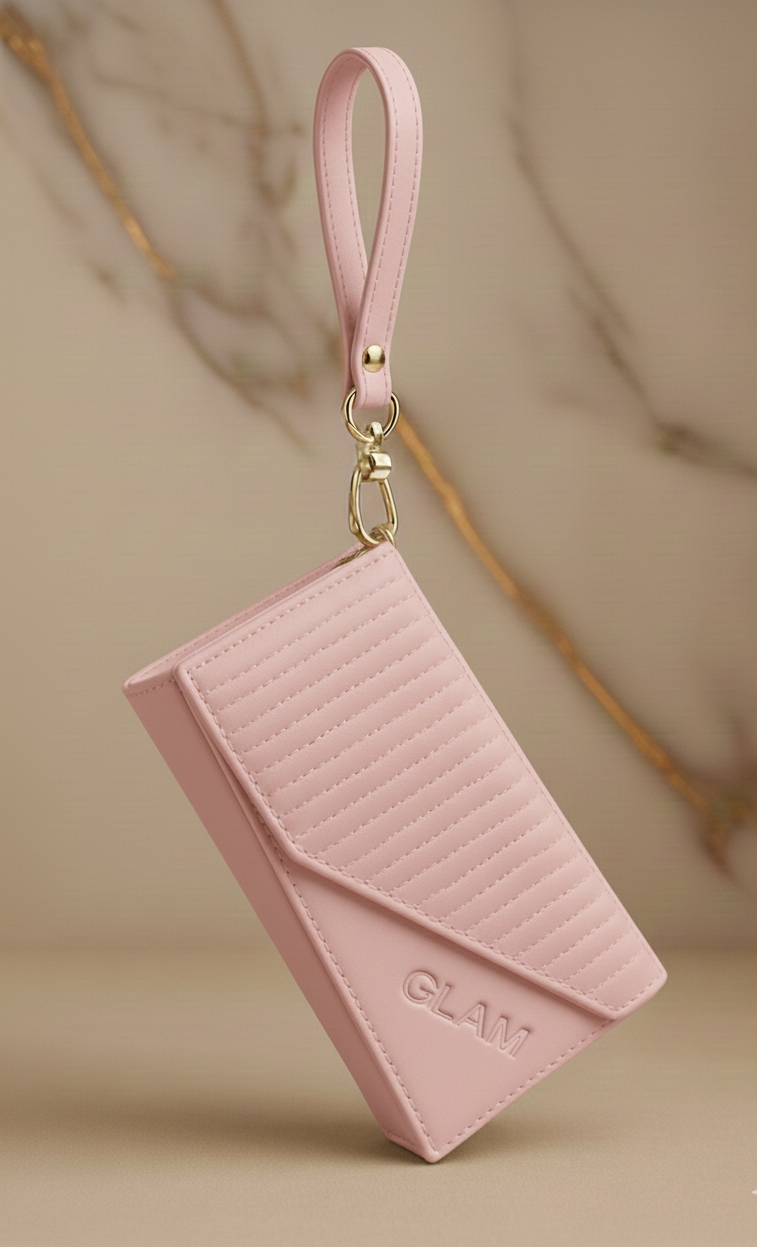 Fancy Hand Clutch for Girls & Women | Long Purse Wallet with Wristlet | Stylish Ladies Clutch Bag
