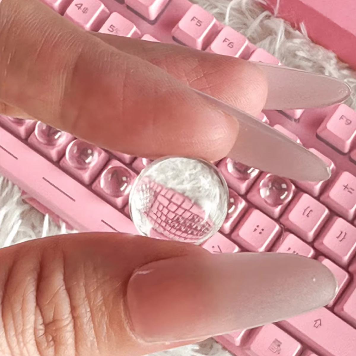 Nail Art Keyboard Key Caps for Office Convenience Long Nail Protection Gaming Helper Nail Keyboard Key Stickers price in Pakistan