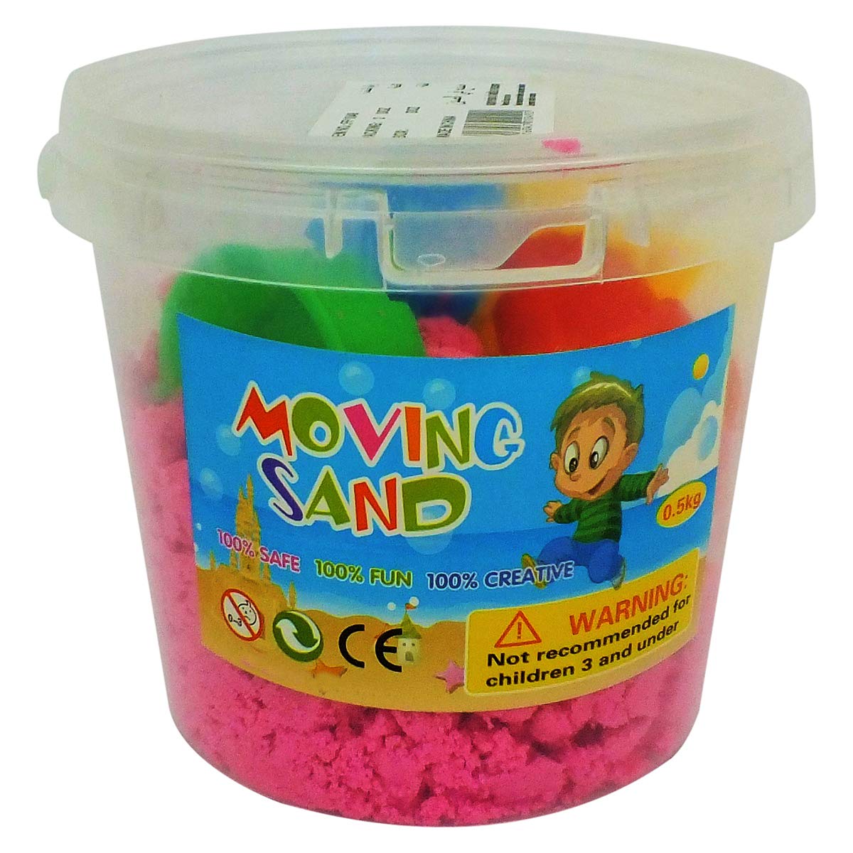 Mini Sand 250g Random Color for Kids with Assorted Moulds - Kinetic Sand Kit Activity Toys, Soft Sand Clay Toys for Boys & Girls image 2