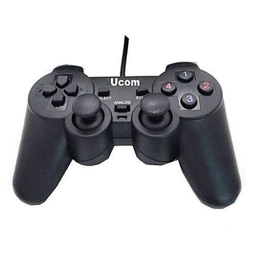 Ucom JoyStick Gamepad Kit For PC Wired USB 2.0 Black Gamepad Joystick Joypad Game Controller For PC Laptop Computer For Win7/8/10 XP
