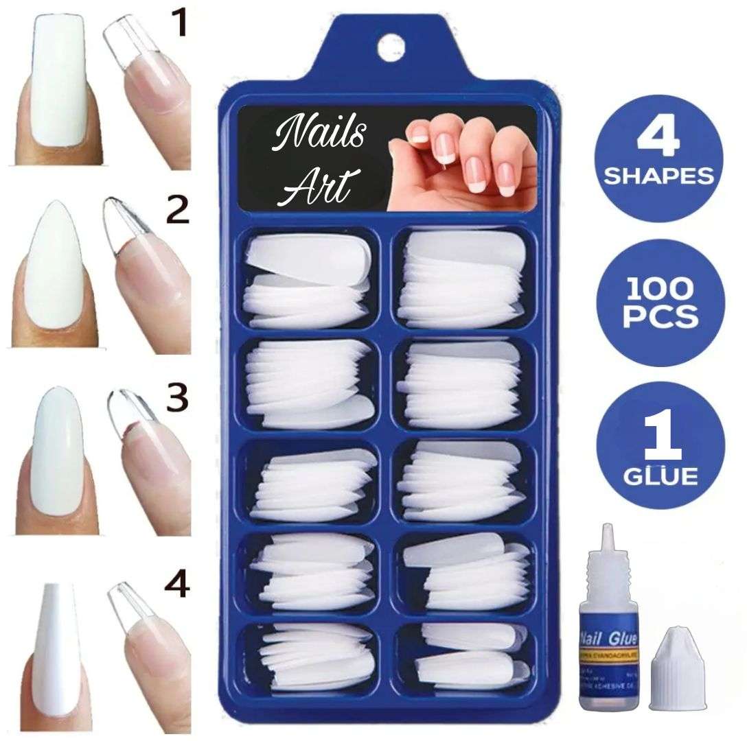 Fake Nails Nail Tips Manicure Tool Ballerina False Nails Press On Nails  French Style Wearable – the best products in the Joom Geek online store