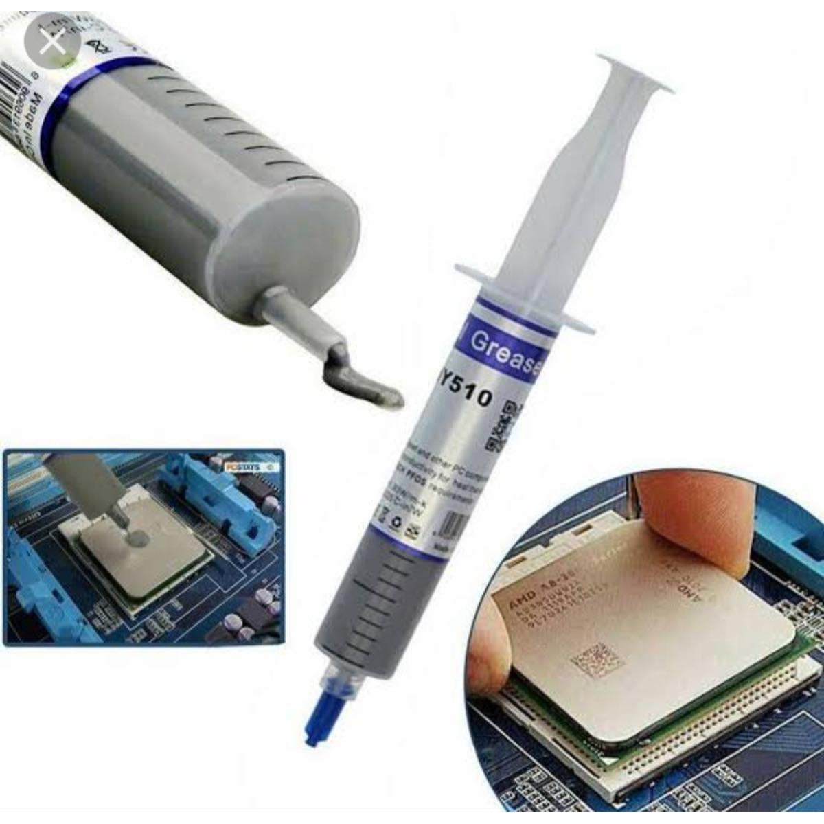 High Quality Big Syring Thermal Paste Heat Sinks (1pcs) 15g / 25g (Grease) Tube - Gray - CPU Chipset Heatsink Paste Conductive Compound ABS Material (HM-501 / HY-510)